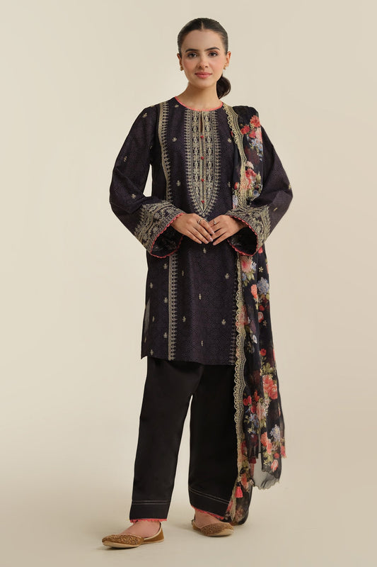 2 PIECE UNSTITCHED | LAWN | EMBROIDERED