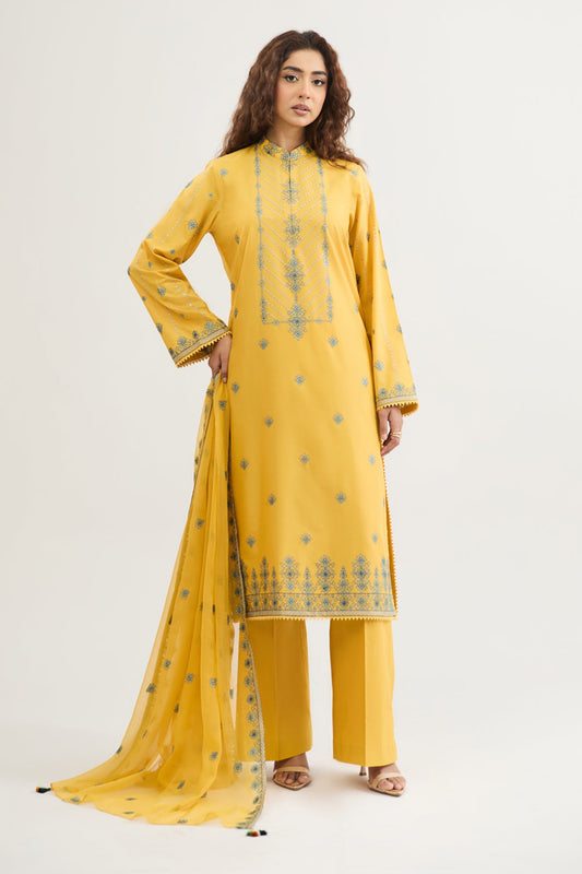 3 PIECE UNSTITCHED | LAWN | EMBROIDERED