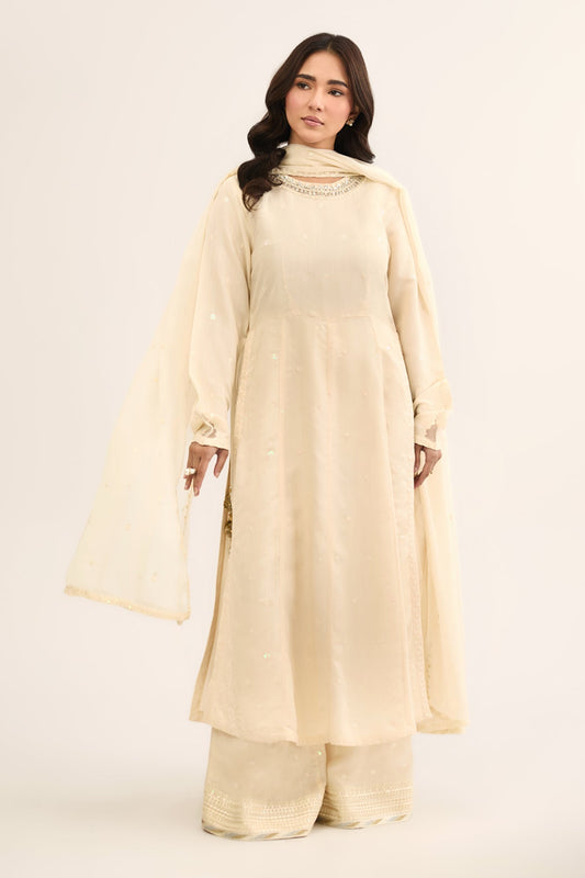 3 PIECE STITCHED | RAW SILK | EMBROIDERED