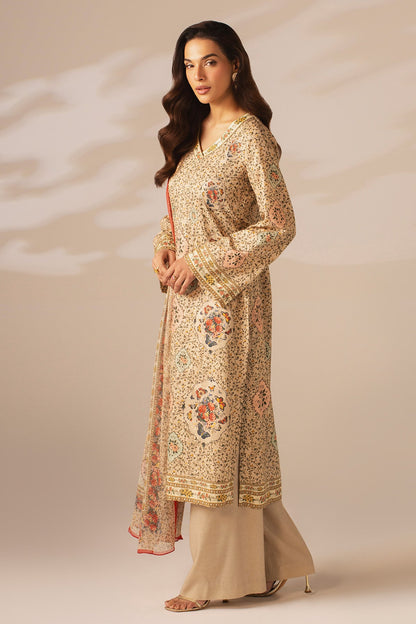 3 PIECE UNSTITCHED | JACQUARD | PRINTED