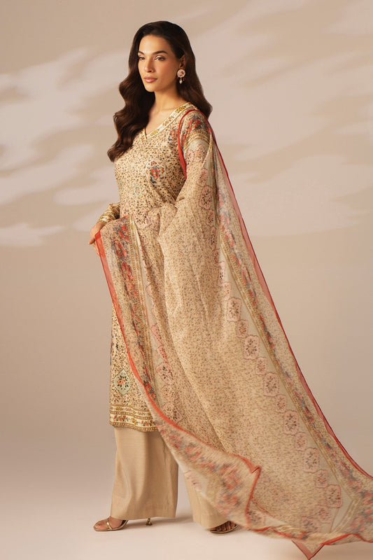 3 PIECE UNSTITCHED | JACQUARD | PRINTED