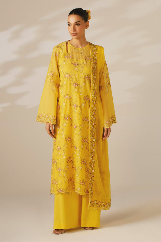 4 PIECE UNSTITCHED | KARA COTTON | EMBROIDERED