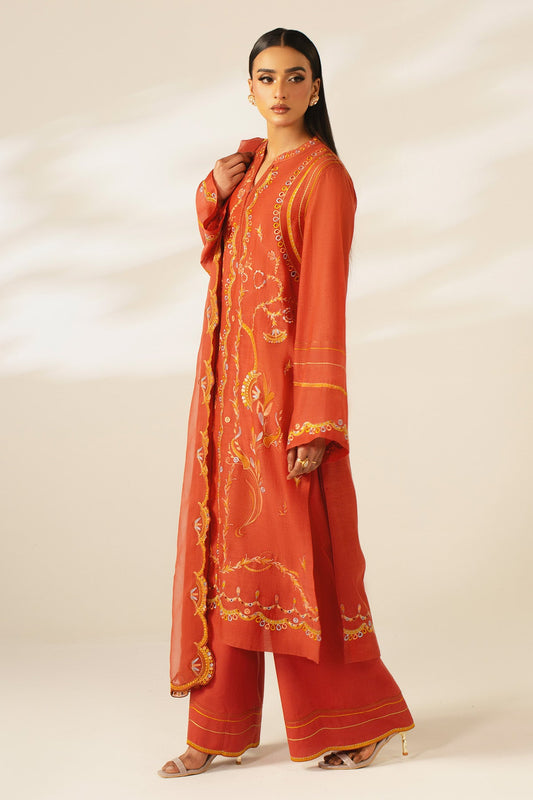 4 PIECE STITCHED | KARA COTTON | EMBROIDERED