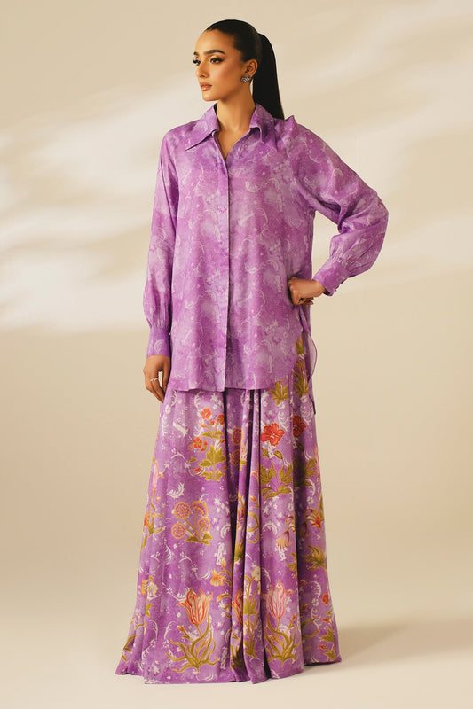 2 PIECE STITCHED | RAW SILK | PRINTED