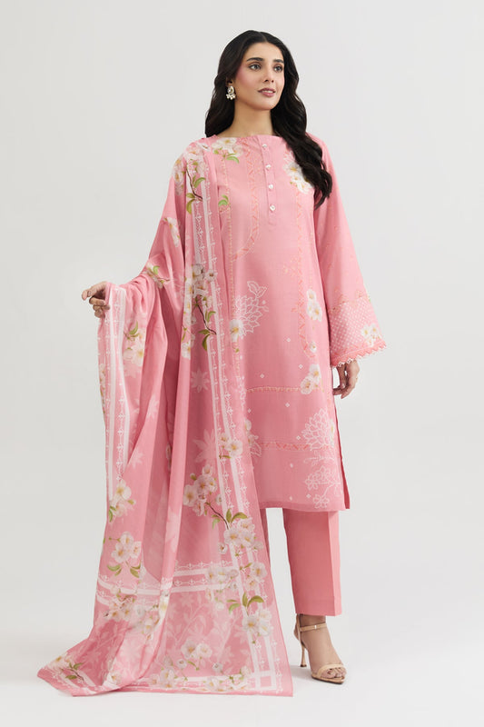 3 PIECE UNSTITCHED | LAWN | PRINTED