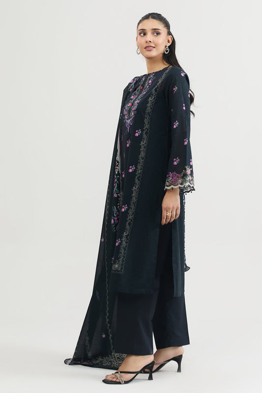 3 PIECE UNSTITCHED | LAWN | EMBROIDERED