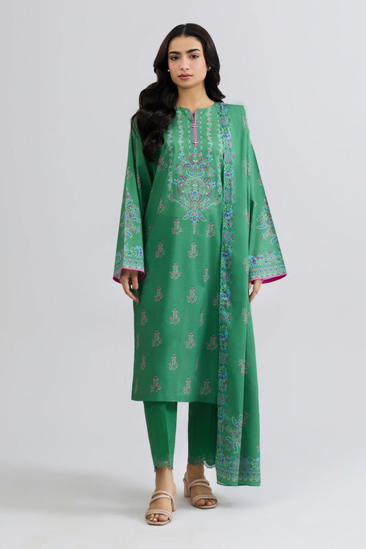 3 PIECE UNSTITCHED | LAWN | EMBROIDERED