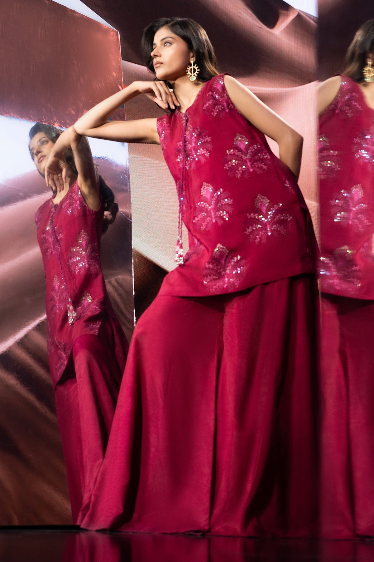 2 PIECE STITCHED | RAW SILK | EMBROIDERED